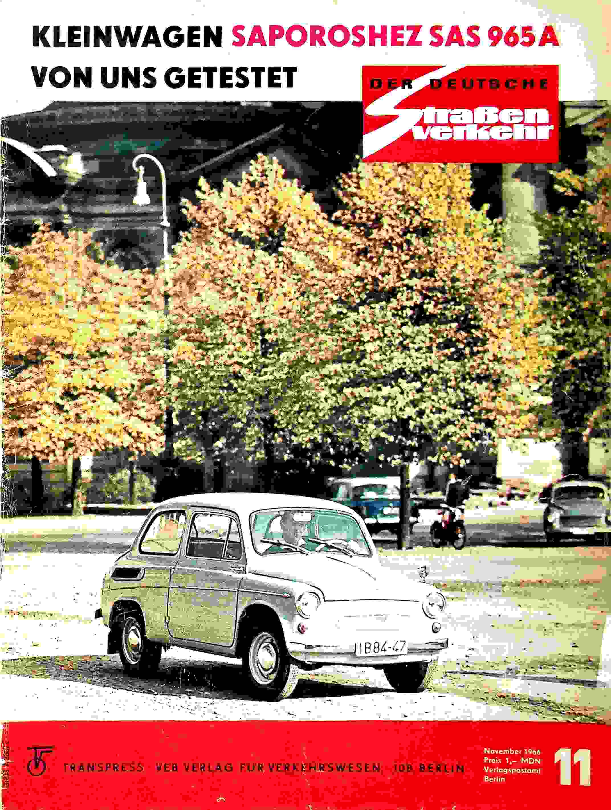 Auto Straßenverkehr 11/1966